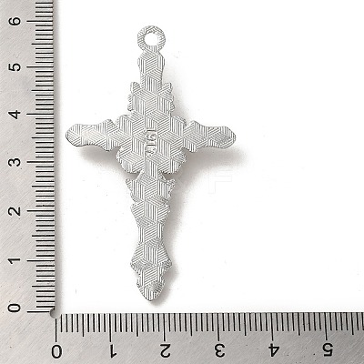 Alloy with Ruby Rhinestone Big Pendants FIND-G067-15C-P-1