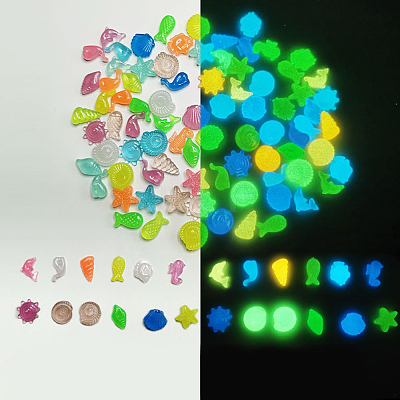 120g Luminous Acrylic Beads OACR-SP0001-79A-1