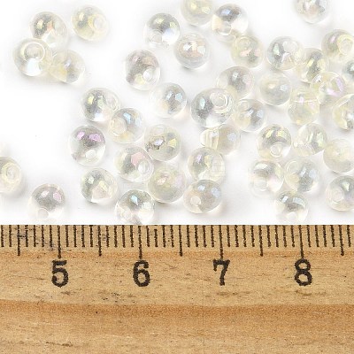 6/0 Inside Colours Fringe Glass Seed Beads SEED-A034-03I-1