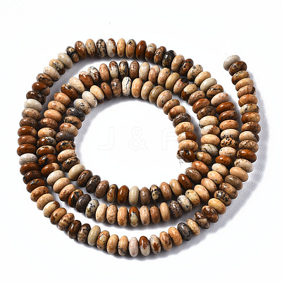 Natural Picture Jasper Beads Strands G-S366-094-1