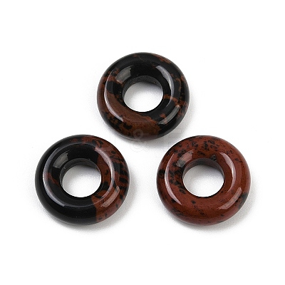 Natural Mahogany Obsidian Pendants G-G202-07I-1