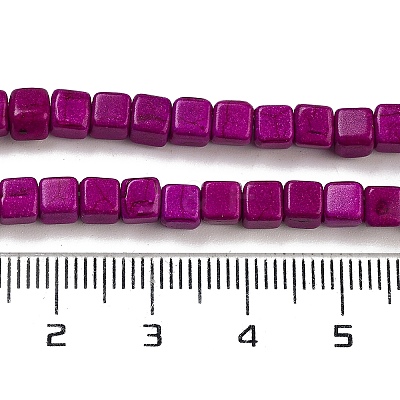 Synthetic Turquoise Beads Strands X-TURQ-G108-4x4mm-02-1