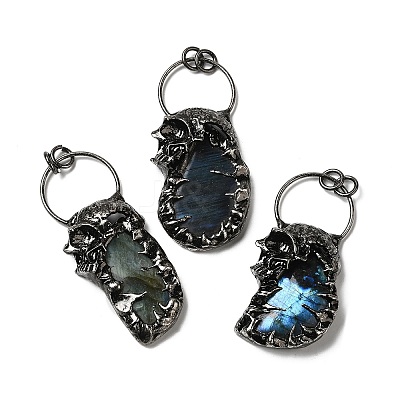 Natural Labradorite Big Pendants G-G019-04B-01-1