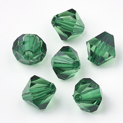 Transparent Acrylic Beads TACR-S146-6mm-07-1