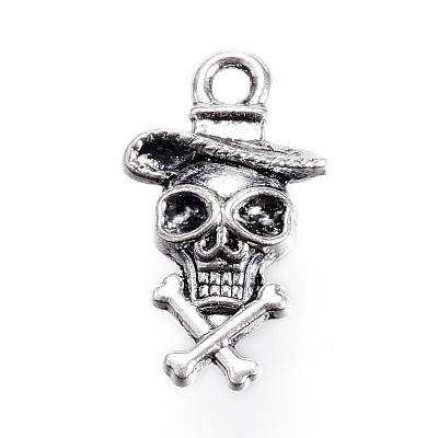 Tibetan Style Alloy Pendants TIBE-ZN61602-AS-RS-1