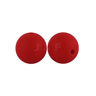 Silicone Beads Round Rubber Bead 15MM Loose Spacer Beads for DIY Supplies Jewelry Keychain Making FIND-SX0001-205-1