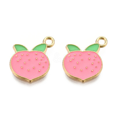 Light Gold Plated Alloy Charms ENAM-T009-08-1