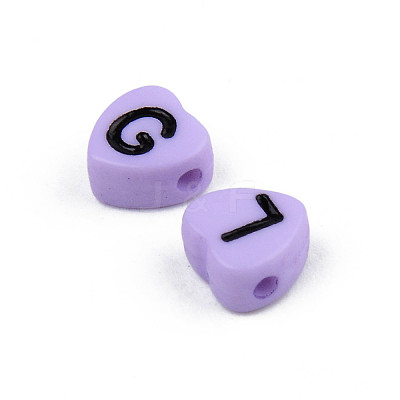 Opaque Acrylic Enamel Beads X-MACR-S273-37E-1