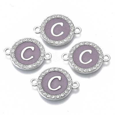 Alloy Enamel Links Connectors ENAM-TAC0003-01S-01C-1