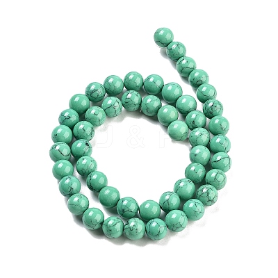 Synthetic Turquoise Beads Strands TURQ-H038-8mm-XXS11-1