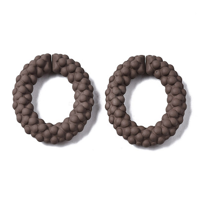 Spray Painted CCB Plastic Linking Rings CCB-Q091-011C-1