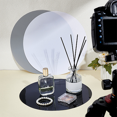 3Pcs 3 Colors PVC Photography Backdrop Display Board AJEW-OC0014-14-1
