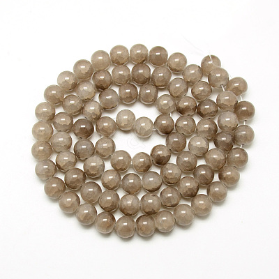Baking Paint Crackle Glass Beads Strands X-DGLA-Q023-8mm-YS26-1