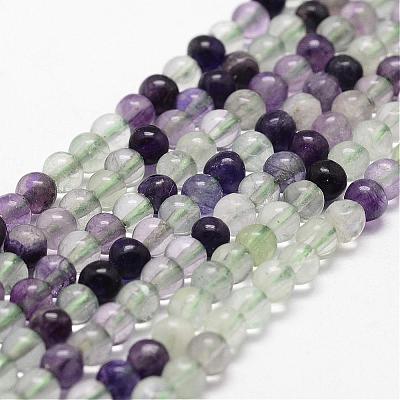Natural Fluorite Bead Strands G-D840-56-4mm-AB-1