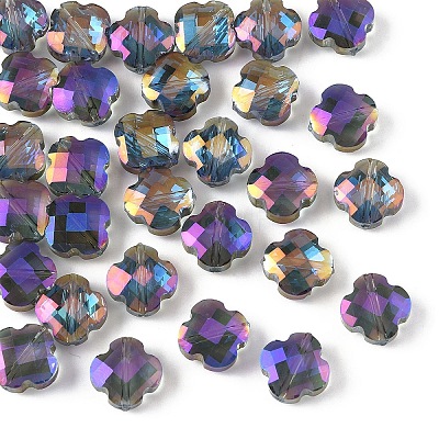 30Pcs Electroplate Glass Beads EGLA-YW0006-16A-1
