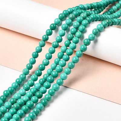 Dyed & Heated Natural Magnesite Beads Strands G-G924-01A-02-1