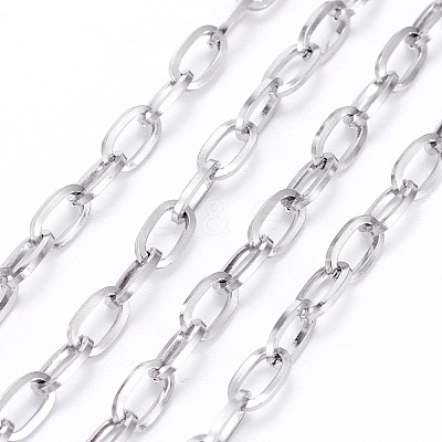 Tarnish Resistant 304 Stainless Steel Cable Chains CHS-H007-32P-1
