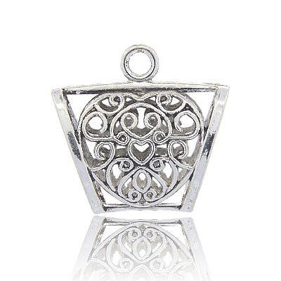 Scarf Pendant Making Tibetan Style Alloy Tube Bails PALLOY-J080-01AS-1