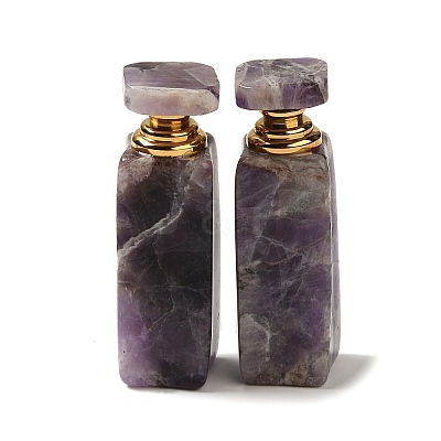 Natural Amethyst Dropper Perfume Bottle DJEW-H010-01G-01-1