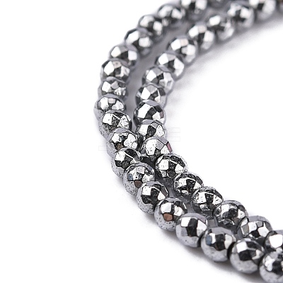 Non-Magnetic Synthetic Hematite Beads Strands G-G093-3mm-1