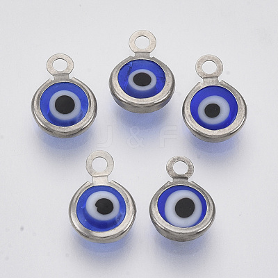 Handmade Lampwork Charms X-STAS-T041-01-04-1