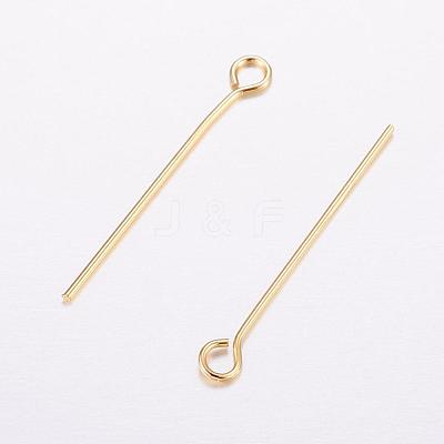 Brass Eye Pin KK-F714-08G-1
