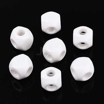 Opaque Acrylic Beads SACR-T017-54A-1