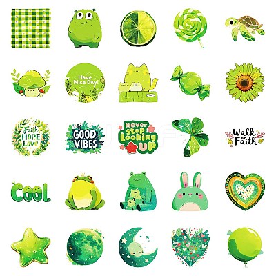 50Pcs Cartoon Forest Themes Paper Stickers STIC-C012-17-1