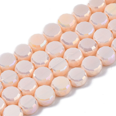 Electroplate Glass Beads Strands EGLA-Q125-002-A06-1