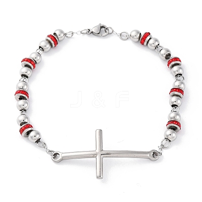 201 Stainless Steel Link Chain Bracelets BJEW-A032-01P-03-1