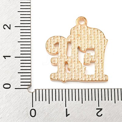 Christmas Theme Alloy Enamel Pendants ENAM-M221-01KCG-06-1