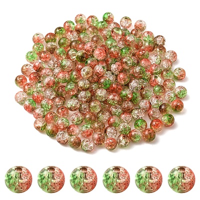 50G Transparent Crackle Acrylic Beads CACR-YW0001-01C-1