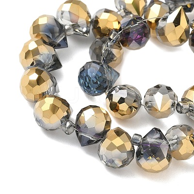 Electroplate Glass Beads Strands EGLA-D030-17Z-1