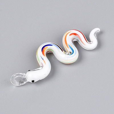 Handmade Lampwork Big Pendants LAMP-N034-17-1