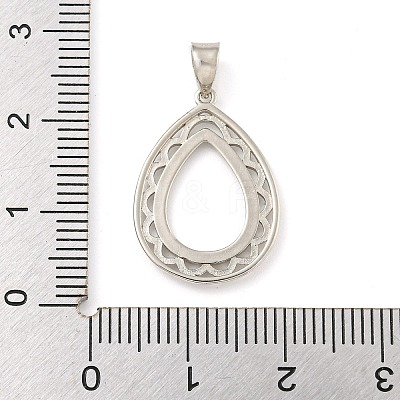 925 Sterling Silver Pendant Setting with Prongs Mounting STER-B005-29P-1