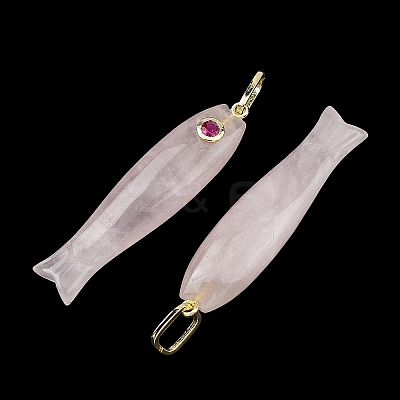 Natural Rose Quartz Carved Pendants GG-CBA8D06-01G-01-1