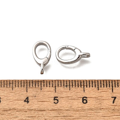 Brass Spring Gate Rings KK-Q043-12P-1