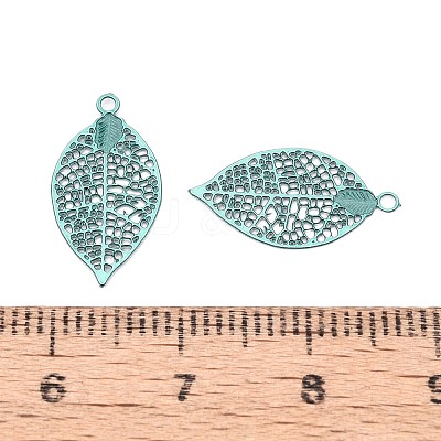 Spray Painted Hollow 430 Stainless Steel Pendants STAS-N121-07C-1