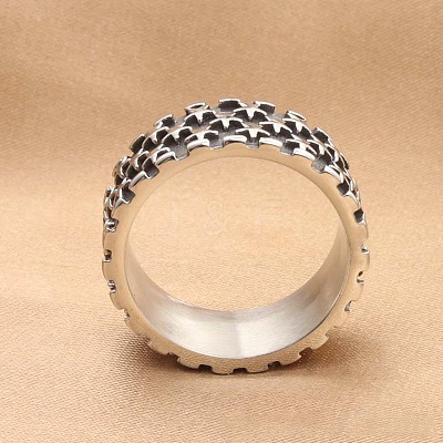 Punk Style 304 Stainless Steel Finger Rings for Men FS-WG83721-06-1