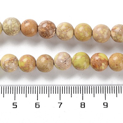 Dyed Natural Regalite/Imperial Jasper/Sea Sediment Jasper Beads Strands G-B124-C01-08-1