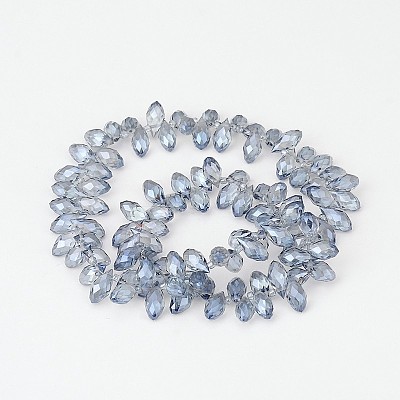 Electroplate Glass Beads Strands EGLA-J068-FR04-1