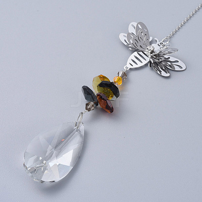 Crystals Chandelier Suncatchers Prisms AJEW-G025-F05-1