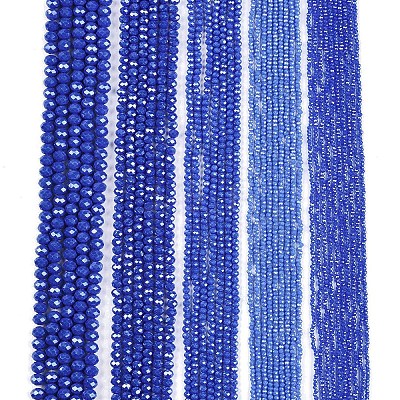 Electroplate Glass Beads Strands EGLA-A044-P6mm-A32-1
