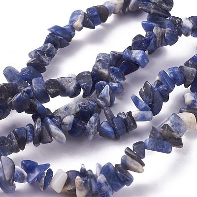 Natural Sodalite Beads Strands G-G782-31-1