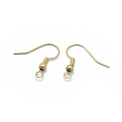 Brass Earrings Hook Findings LS-KK-L184-22C-1