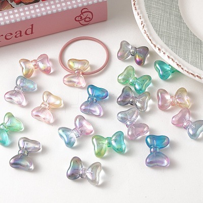 Transparent UV Plating Acrylic Beads OACR-I015-52-1