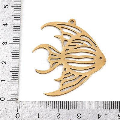 201 Stainless Steel Pendants STAS-I344-06G-1