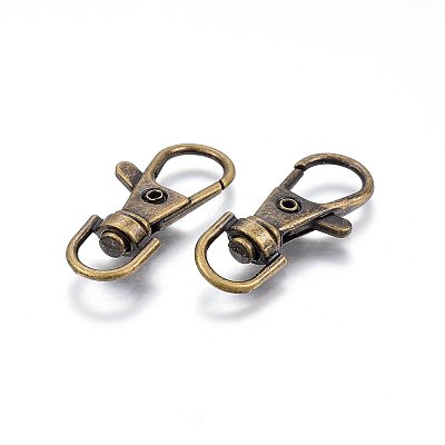 Tibetan Style Alloy Swivel Clasps X-PALLOY-F210-02AB-1