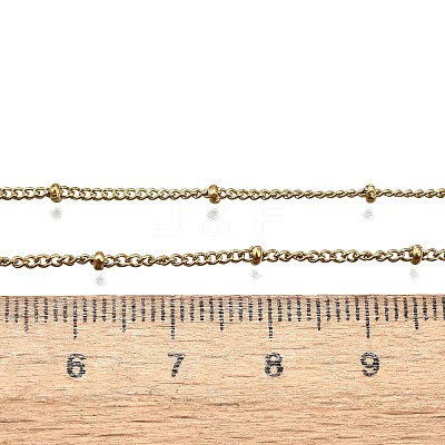 Ion Plating(IP) 304 Stainless Steel Curb Chain Anklets AJEW-P069-05G-1