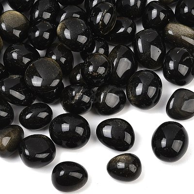 Natural Golden Sheen Obsidian Beads GG-CBAD0F6-B30-01-1